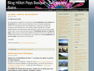 Aperçu visuel du site http://www.hotel-pays-basque.fr