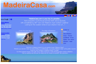 Aperçu visuel du site http://www.madeiracasa.com/index_fr.html