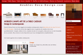 Aperçu visuel du site http://www.meubles-deco-design.com