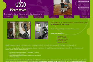 Aperçu visuel du site http://www.studioforme.eu
