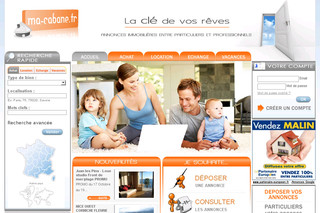 Aperçu visuel du site http://www.ma-cabane.fr