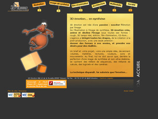 Aperçu visuel du site http://www.3demotion.com/