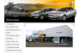 Aperçu visuel du site http://www.garage-rebaud.fr/