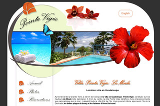 Aperçu visuel du site http://www.villaenguadeloupe.com