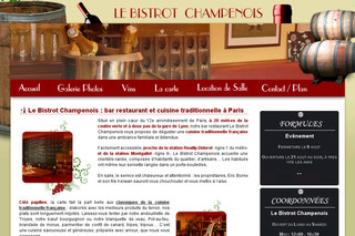 Aperçu visuel du site http://www.bistrot-champenois.fr 