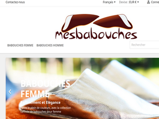 Aperçu visuel du site http://www.mesbabouches.com