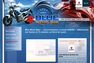 Aperçu visuel du site http://www.bluemotorbike.fr