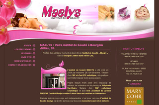 Aperçu visuel du site http://www.institut-maelys.fr 