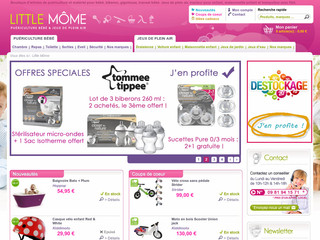 Aperçu visuel du site http://www.littlemome.fr