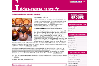 Aperçu visuel du site http://www.guides-restaurants.fr