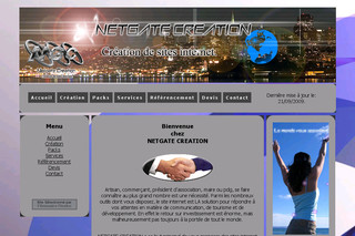 Aperçu visuel du site http://www.netgatecreation.com