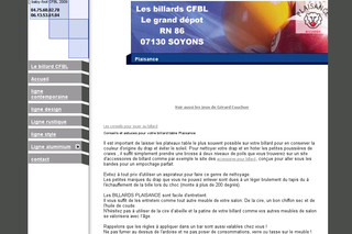 Billard-cfbl.com - Le catalogue complet des billards Plaisance Billard-cfbl.com - Le catalogue complet des billards Plaisance