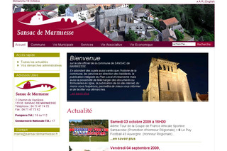 Aperçu visuel du site http://www.sansacdemarmiesse.fr