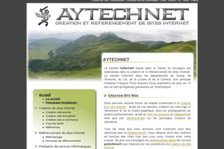 Aperçu visuel du site http://www.aytechnet.fr