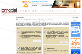 Aperçu visuel du site http://www.bmodel.fr