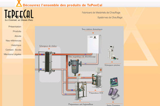 Aperçu visuel du site http://www.tepeecal.fr