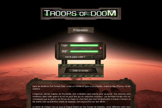 Aperçu visuel du site http://www.troops-of-doom.net
