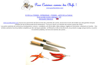 Pour la Cuisine - Ustensiles et Arts de la Table - Pourlacuisine.com