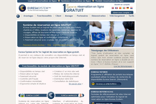 Aperçu visuel du site http://www.euresa-system.com