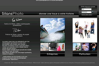 Aperçu visuel du site http://www.silansphoto.com