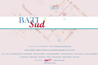 Aperçu visuel du site http://www.bati-sud.com