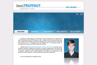 Aperçu visuel du site http://www.denistruffaut.com