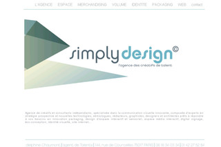 Aperçu visuel du site http://www.simplydesign.fr