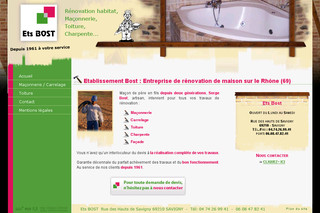 Aperçu visuel du site http://www.etablissement-bost.fr