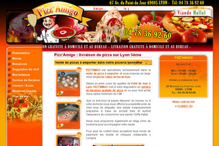 Aperçu visuel du site http://www.pizzamigo.fr