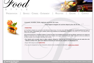 Aperçu visuel du site http://www.food-style.fr