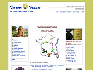 Aperçu visuel du site http://www.terroirs-france.com/