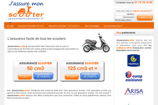 Aperçu visuel du site http://www.jassuremonscooter.fr