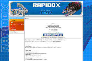 Aperçu visuel du site http://www.rapidox.fr