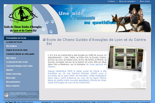 Aperçu visuel du site http://www.lyon-chiensguides.fr