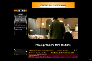 Aperçu visuel du site http://www.fiction.tv