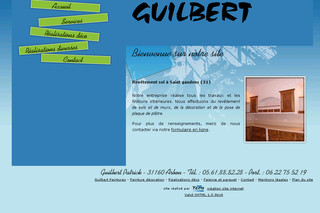 Aperçu visuel du site http://www.guilbert-peintures31.com
