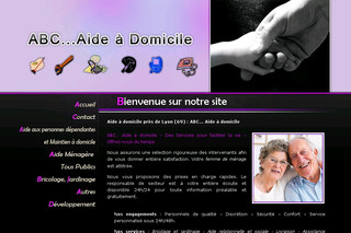 Aperçu visuel du site http://www.abc-aide-a-domicile.fr