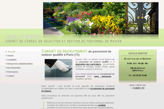 Aperçu visuel du site http://www.cecilemartin-personneldemaison.com