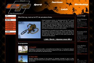 Aperçu visuel du site http://www.bike-park.org