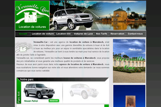 Aperçu visuel du site http://www.verssaillecar-marrakech.com