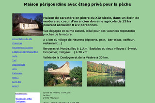 Périgourdine avec un étang pour la pêche - Gite-dordogne-la-perigourdine.com