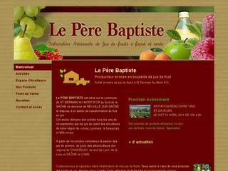 Aperçu visuel du site http://www.le-pere-baptiste.fr/