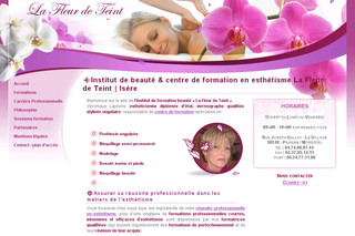 Aperçu visuel du site http://www.formations-lafleurdeteint.fr