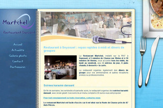 Aperçu visuel du site http://www.restaurant-martchel.com