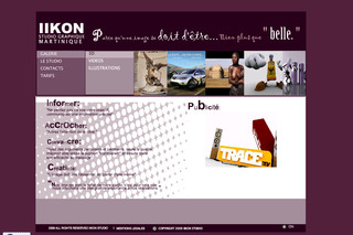 Aperçu visuel du site http://www.iikon.fr