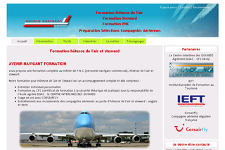 Aperçu visuel du site http://www.avenir-navigant.fr