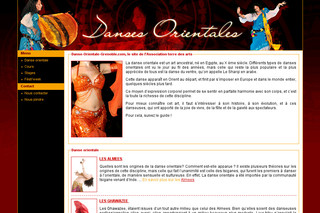 Aperçu visuel du site http://www.danse-orientale-grenoble.com