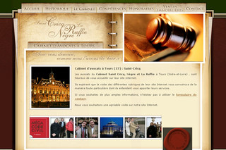 Aperçu visuel du site http://www.cabinet-avocats-tours.com