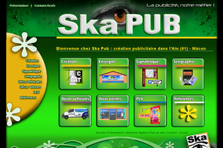 Aperçu visuel du site http://www.ska-pub.fr