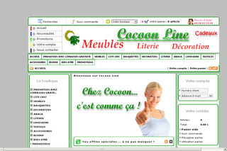 Aperçu visuel du site http://www.cocoonline.com